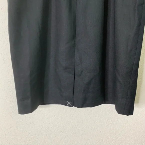 J.Crew Black Scoopneck resume dress in stretch linen blend 4 NWT - Picture 9 of 10